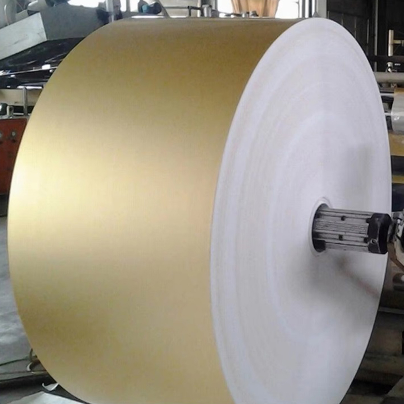 Cartone con retro in lamina d'oro